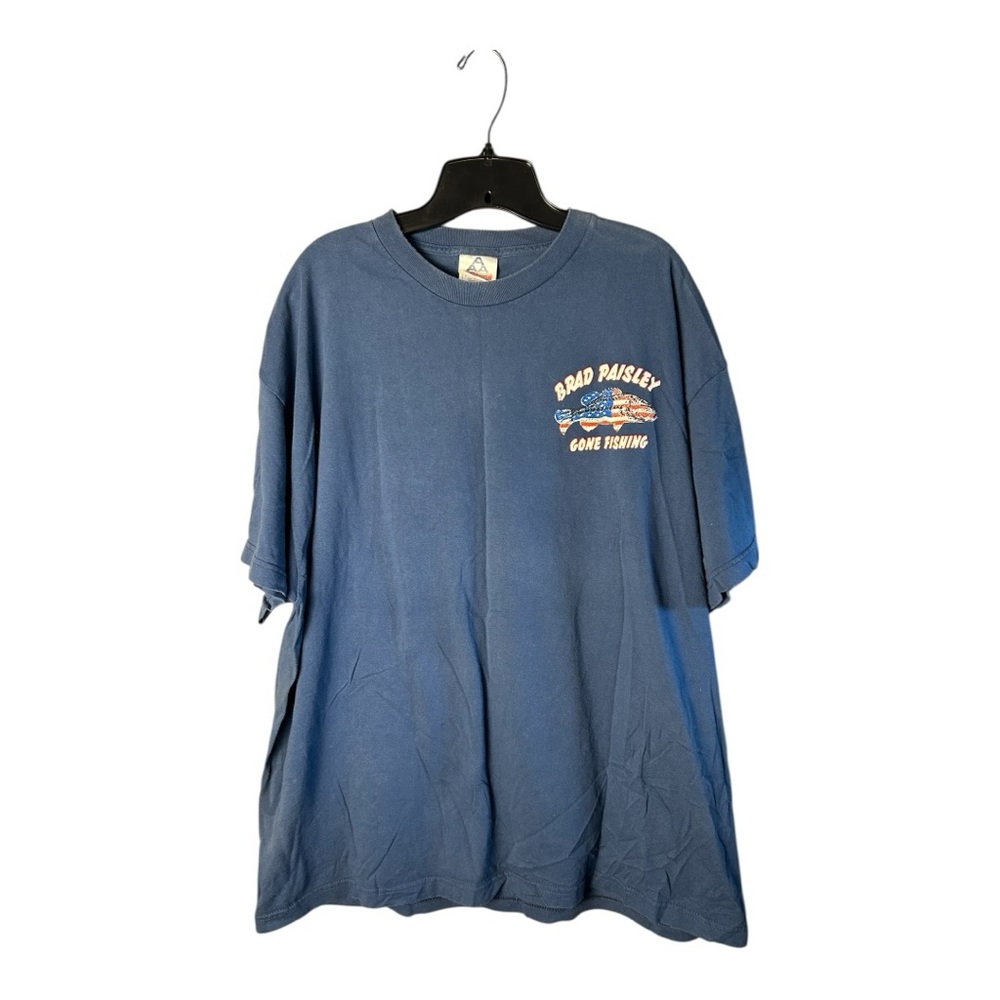 Brad Paisley Men's Gone Fishing 2003 Keep It Country Graphic T-Shirt Size 2XL